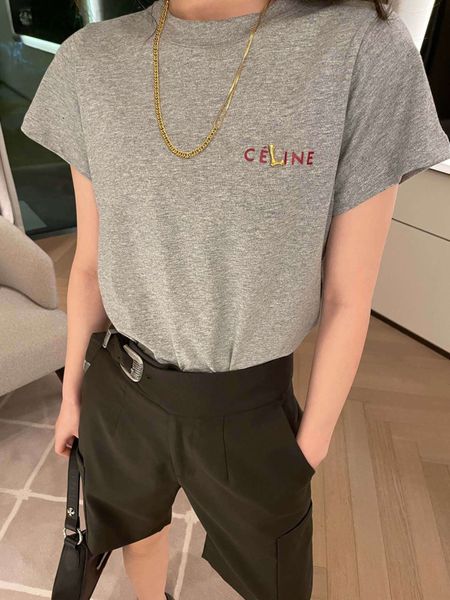 women's t-shirt designer ce home 22 spring and summer new metal letter printing design sense of minority short sleeve t-shirt fashion f, White
women's t-shirt designer ce home 22 spring and summer new metal letter printing design sense of minority short sleeve t-shirt fashion f, White