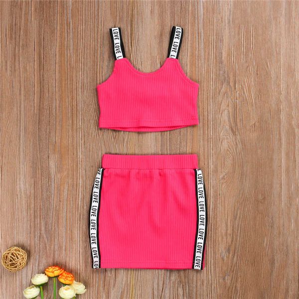 2pcs summer kid toddler baby girl clothes sets 1-6y sleeveless crop letter patchwork skirtsoutfit set, White
2pcs summer kid toddler baby girl clothes sets 1-6y sleeveless crop letter patchwork skirtsoutfit set, White