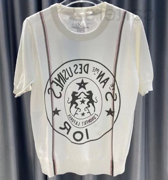 women's knits & tees designer straight 2022 new casual style knitted round neck pattern printed short sleeve women t8fs, White
women's knits & tees designer straight 2022 new casual style knitted round neck pattern printed short sleeve women t8fs, White