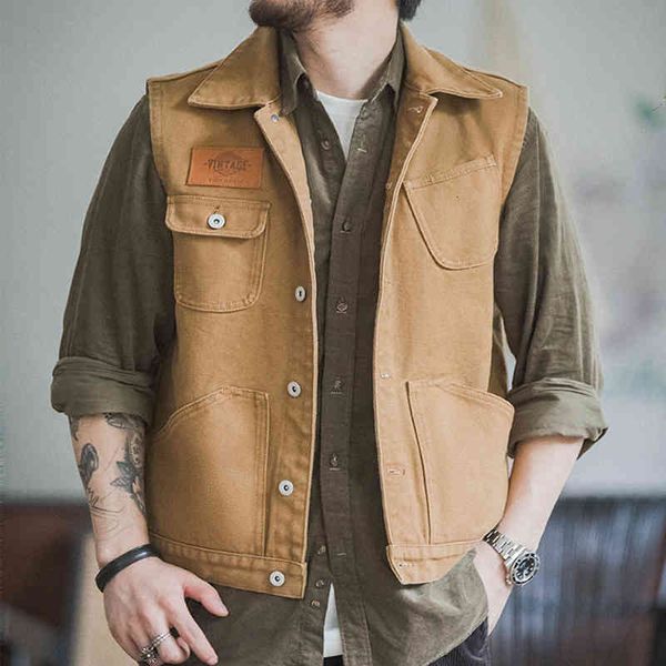 men's vests madden work clothes american style multi pocket hunting vest canvas fall coat men fxv8, Black;white
men's vests madden work clothes american style multi pocket hunting vest canvas fall coat men fxv8, Black;white
