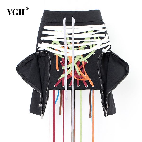 bandage cross colorful skirt for women high waist patchwork tassel hit color mini skirts female fashion clothing 210507, Black
bandage cross colorful skirt for women high waist patchwork tassel hit color mini skirts female fashion clothing 210507, Black