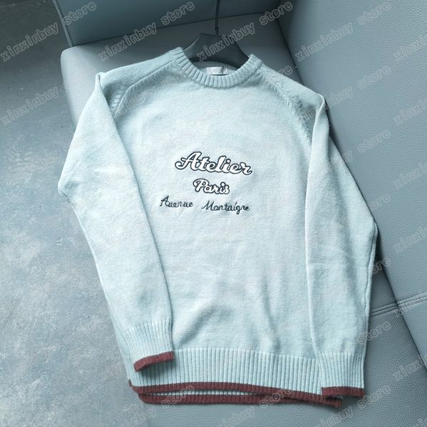 22ss mens designers sweaters luxury men womens jacquard letter man paris street long sleeve green gray white s-xl, White;black
22ss mens designers sweaters luxury men womens jacquard letter man paris street long sleeve green gray white s-xl, White;black
