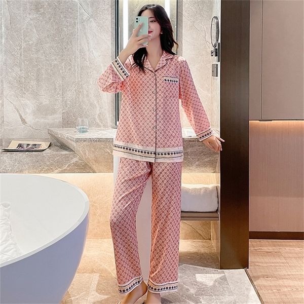 women's sleepwear ice silk pajamas women's spring and autumn longsleeved twopi k220823, Black;red
women's sleepwear ice silk pajamas women's spring and autumn longsleeved twopi k220823, Black;red