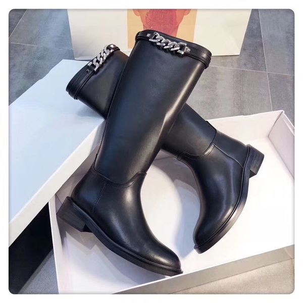 knee-high long tube zippers boots fashion belt buckle strap whnter lace-up shoes women pure color high-heeled, Black
knee-high long tube zippers boots fashion belt buckle strap whnter lace-up shoes women pure color high-heeled, Black