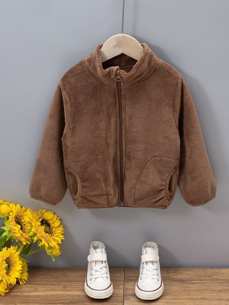 toddler boys zipper front teddy jacket she, Blue;gray