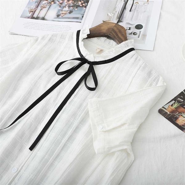 hsa casual blouse and stand collar short sleeve cute kawaii blusas cool woman bow shirt blusas para dama 210716, White
hsa casual blouse and stand collar short sleeve cute kawaii blusas cool woman bow shirt blusas para dama 210716, White