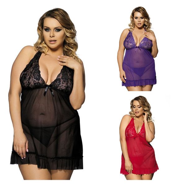 7xl women underwear perspective plus size lingerie sleepwear dress pajamas lace seduction skirt sleepdress suspender nightdress, Black;white
7xl women underwear perspective plus size lingerie sleepwear dress pajamas lace seduction skirt sleepdress suspender nightdress, Black;white