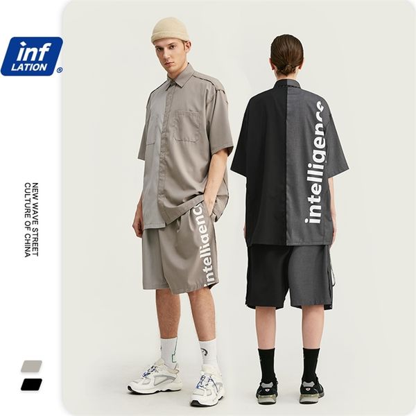 inflation men suit summer tracksuit ropa hombre polyester short sleeve men shirt elastic drawstring men casual short lj201126, Gray
inflation men suit summer tracksuit ropa hombre polyester short sleeve men shirt elastic drawstring men casual short lj201126, Gray