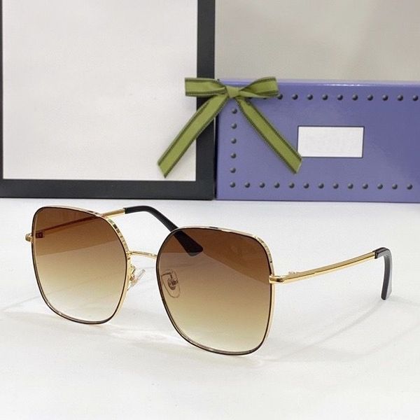 2022 women men fashion sunglasses gold black metal thin frame big brown gradient lenses available with box, White;black
2022 women men fashion sunglasses gold black metal thin frame big brown gradient lenses available with box, White;black
