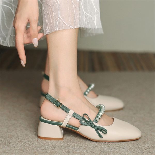 sandals leather back empty one line with fairy pearl bow summer women's sandals thick heel anti-skid breathable soft sole shoes j2of, Black
sandals leather back empty one line with fairy pearl bow summer women's sandals thick heel anti-skid breathable soft sole shoes j2of, Black