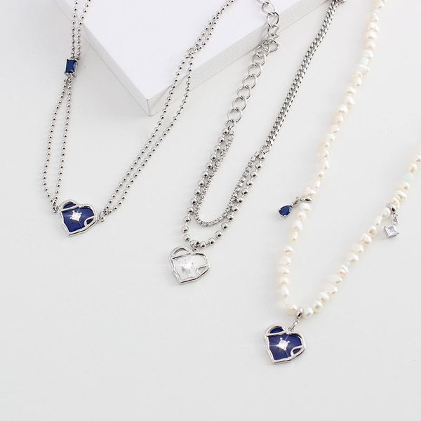 pearl necklace female versatile high sense ins niche design necklace girl clavicle chain, Silver
pearl necklace female versatile high sense ins niche design necklace girl clavicle chain, Silver