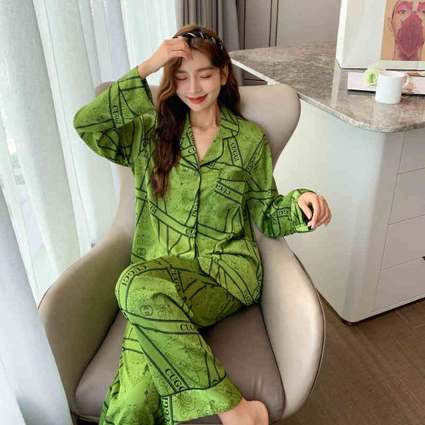 spring and summer new ins net red recommended female green ancient two-piece set fashionable foreign style pajamas home, Black;red
spring and summer new ins net red recommended female green ancient two-piece set fashionable foreign style pajamas home, Black;red