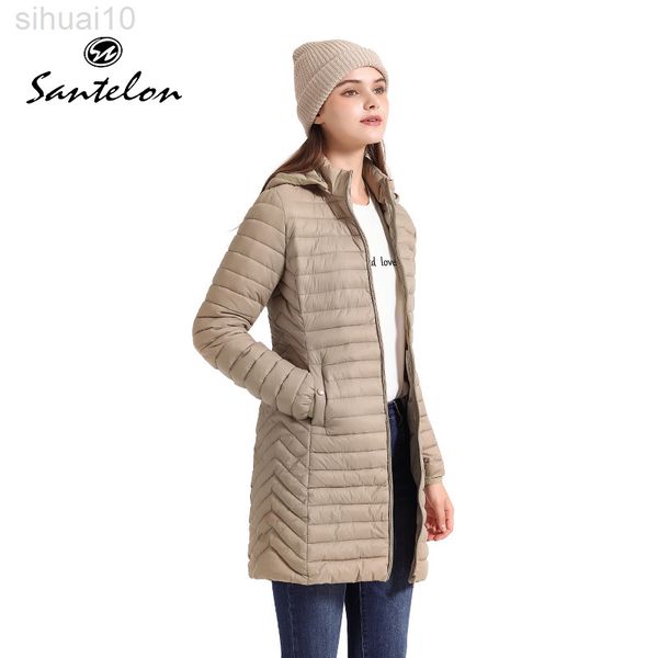 santelon women long warm parka coat with hood female winter outdoor padded cotton clothes ultralight portable outwear with bag l220730, Black
santelon women long warm parka coat with hood female winter outdoor padded cotton clothes ultralight portable outwear with bag l220730, Black
