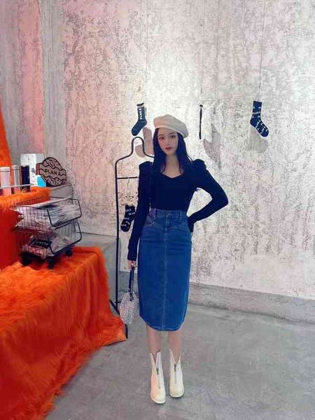 skirts home early spring washed denim skirt with high waist and thin back split ashaped bag hip for women, Black
skirts home early spring washed denim skirt with high waist and thin back split ashaped bag hip for women, Black