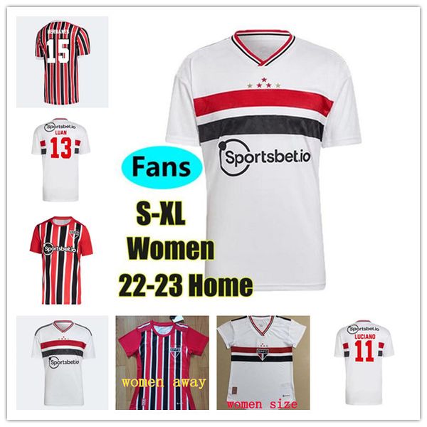 22 23 sao paulo soccer jersey away red 2022 2023 dani alves pato hernanes luciano home white football shirt training women, Black;yellow
22 23 sao paulo soccer jersey away red 2022 2023 dani alves pato hernanes luciano home white football shirt training women, Black;yellow