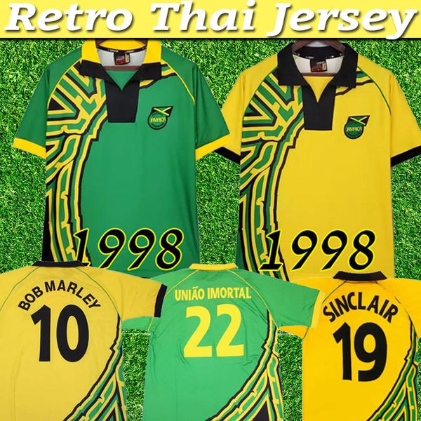 1998 jamaica retro soccer jerseys gardner sinclair brown dawes simpson cargill whitmore earle powell gayle williams lowe burton vintage clas, Black;yellow
1998 jamaica retro soccer jerseys gardner sinclair brown dawes simpson cargill whitmore earle powell gayle williams lowe burton vintage clas, Black;yellow