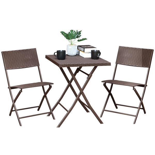 foldable table and two chairs are suitable for garden courtyard porch poolside scene
foldable table and two chairs are suitable for garden courtyard porch poolside scene