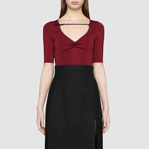 women's polos low v-neck wrinkled wine red short sleeve elastic women's spring and summer fashion solid color sweater ado1, White
women's polos low v-neck wrinkled wine red short sleeve elastic women's spring and summer fashion solid color sweater ado1, White
