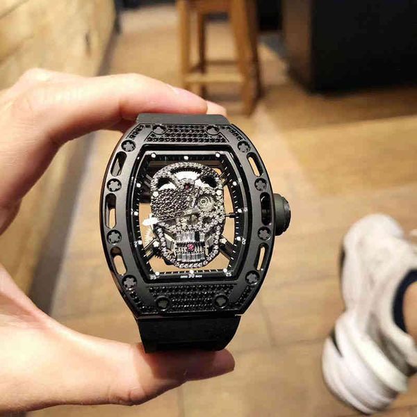 luxury mens mechanics watches richa milles wristwatch wine barrel watch rm052 series automatic mechanical full drill case tape men's, Slivery;brown
luxury mens mechanics watches richa milles wristwatch wine barrel watch rm052 series automatic mechanical full drill case tape men's, Slivery;brown