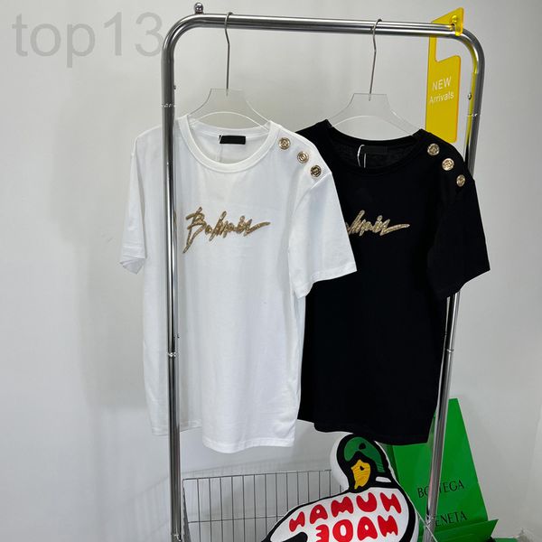 women's t-shirt designer shenzhen nanyou high end women's clothing spring / summer 22 new mercerized cotton beaded letter round ne, White
women's t-shirt designer shenzhen nanyou high end women's clothing spring / summer 22 new mercerized cotton beaded letter round ne, White