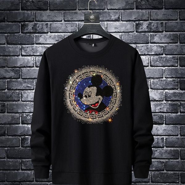 men's hoodies & sweatshirts designer spring and autumn diamond long sleeved sweater men 2021 new trend 's youth t-shirt slim fitti, Black
men's hoodies & sweatshirts designer spring and autumn diamond long sleeved sweater men 2021 new trend 's youth t-shirt slim fitti, Black