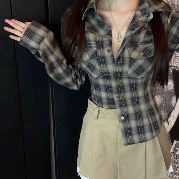 women's polos jingtian women's troupe young girl's waist closed, versatile slim fit plaid shirt, design in early spring 7k09, White
women's polos jingtian women's troupe young girl's waist closed, versatile slim fit plaid shirt, design in early spring 7k09, White