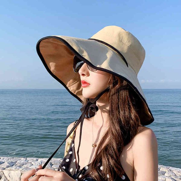 hats big eaves cover face summer 2022 sunscreen travel versatile korean fisherman female, Blue;gray
hats big eaves cover face summer 2022 sunscreen travel versatile korean fisherman female, Blue;gray