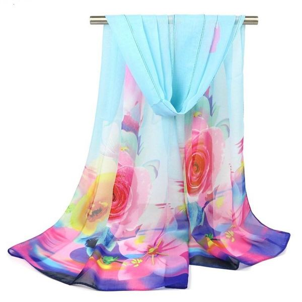 scarves spring and summer women's scarf rose printed shawl wholesale fashion beach explosion models chiffon, Blue;gray
scarves spring and summer women's scarf rose printed shawl wholesale fashion beach explosion models chiffon, Blue;gray