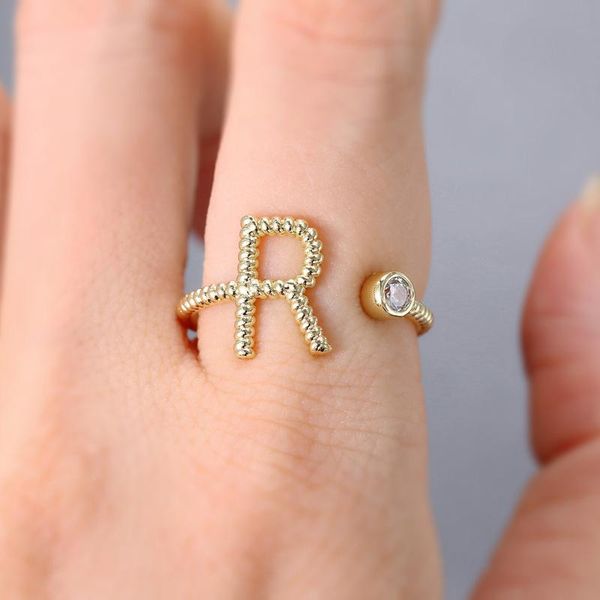 cluster rings initial letter ring for women minimalist golden twist crystal female friend birthday accessories jewelry wholesale, Golden;silver
cluster rings initial letter ring for women minimalist golden twist crystal female friend birthday accessories jewelry wholesale, Golden;silver