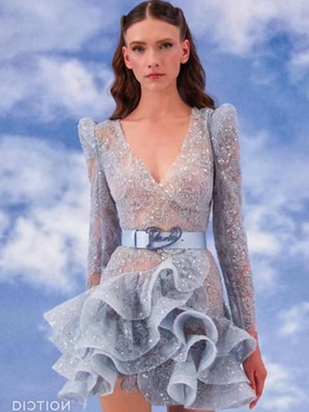 casual dresses skyblue color women long sleeve v-neck ruffles ball gown dress cute girls' celebrate birthday party, Black;gray
casual dresses skyblue color women long sleeve v-neck ruffles ball gown dress cute girls' celebrate birthday party, Black;gray