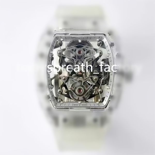 eur 056 montre de luxe luxury watch men watches swiss tourbillon movement titanium case indonesian rubber strap wristwatches waterproof, Slivery;brown
eur 056 montre de luxe luxury watch men watches swiss tourbillon movement titanium case indonesian rubber strap wristwatches waterproof, Slivery;brown