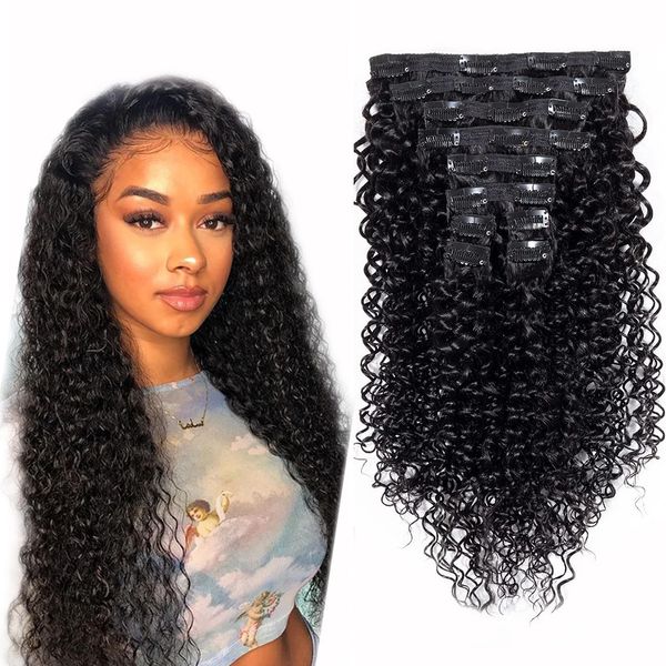 4b 4c kinky curly clip ins for black brazilian virgin hair natural afro clips in hair extensions 7pcs/set
4b 4c kinky curly clip ins for black brazilian virgin hair natural afro clips in hair extensions 7pcs/set