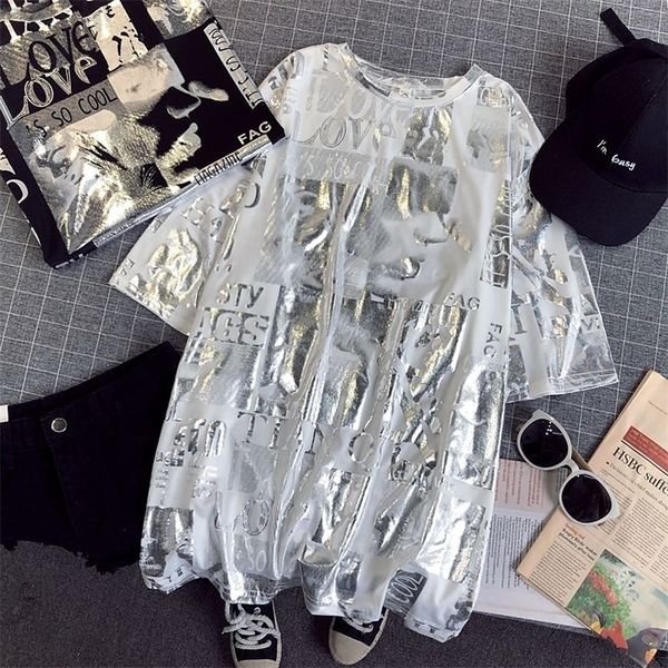 tshirt women shiny letters silver print short sleeve oneck fashion oversized casual summer femme t shirt women cc302 210317, White
tshirt women shiny letters silver print short sleeve oneck fashion oversized casual summer femme t shirt women cc302 210317, White