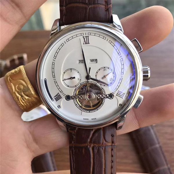 brand designer mens watch luxury all sub-dials work men watches waterproof clock flywheel mechanical automatic movement wristw273h, Slivery;brown
brand designer mens watch luxury all sub-dials work men watches waterproof clock flywheel mechanical automatic movement wristw273h, Slivery;brown
