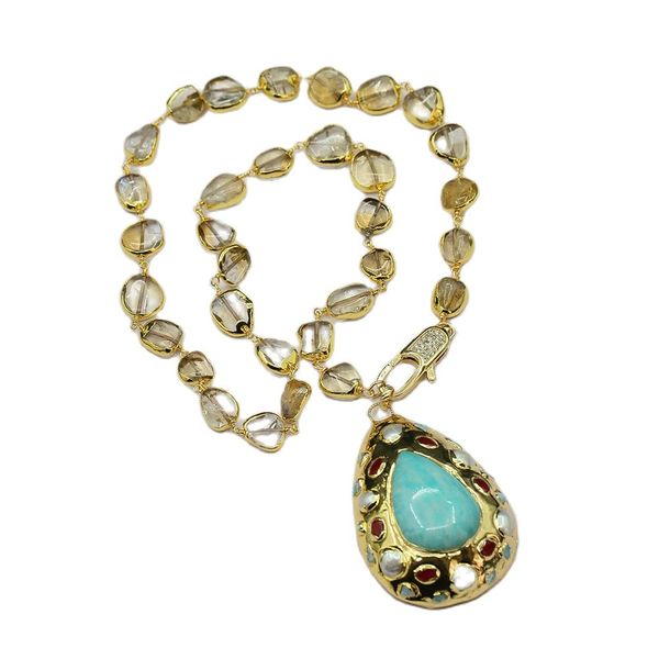 natural yellow citrine gold plated beads chain necklace green peruvian amazonite pearl jade larimar pendant, Silver
natural yellow citrine gold plated beads chain necklace green peruvian amazonite pearl jade larimar pendant, Silver