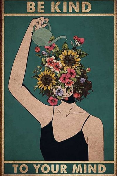 metal vintage be kind to your mind, land lady gift, floral woman gift for plant lovers funny retro wall art sign 8x 12inch
metal vintage be kind to your mind, land lady gift, floral woman gift for plant lovers funny retro wall art sign 8x 12inch