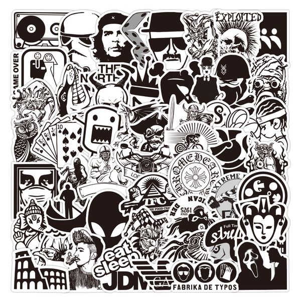 60pcs black and white cool mix graffiti stickers pack for lapphone case tire skateboard bicycle motorcycle car decals motorcycle helmet wate
60pcs black and white cool mix graffiti stickers pack for lapphone case tire skateboard bicycle motorcycle car decals motorcycle helmet wate