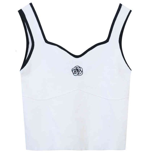 women's tanks & camis sweet and spicy vest women's blouse ins spring summer camellia flower embroidery pure desire to build a smal, White
women's tanks & camis sweet and spicy vest women's blouse ins spring summer camellia flower embroidery pure desire to build a smal, White