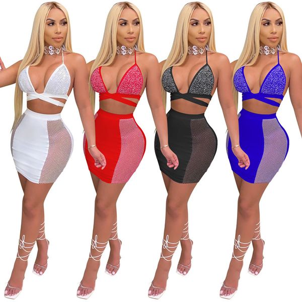 wholesale summer sets women mini skirts 2 pieces beach dresses sheer mesh prom vacation rave outfits y2k clothes d28, White
wholesale summer sets women mini skirts 2 pieces beach dresses sheer mesh prom vacation rave outfits y2k clothes d28, White