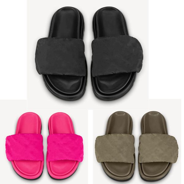 designer womens pool pillow comfort flat sandals slides fashion platform leather flats mules flip flops high heels dress shoes casual slippe, Black
designer womens pool pillow comfort flat sandals slides fashion platform leather flats mules flip flops high heels dress shoes casual slippe, Black