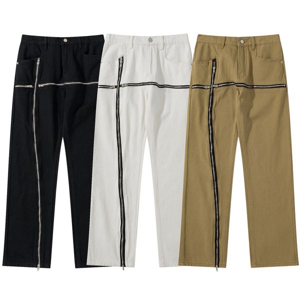 zipper patchwork pants men's high street staight leg overalls fashion trousers hiking travel safari pant size m-xl, Black
zipper patchwork pants men's high street staight leg overalls fashion trousers hiking travel safari pant size m-xl, Black