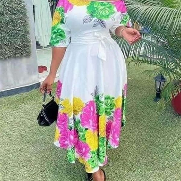 summer off shoulder dress vonda fashion women high waist floral printed beach sundress femme robe party oversize 220613, Black;gray
summer off shoulder dress vonda fashion women high waist floral printed beach sundress femme robe party oversize 220613, Black;gray