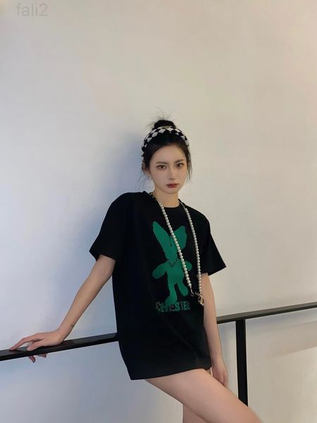 women's t-shirt designer 2022 spring new print nail drill rabbit short sleeve t-shirt women's loose large version with casual medi, White
women's t-shirt designer 2022 spring new print nail drill rabbit short sleeve t-shirt women's loose large version with casual medi, White