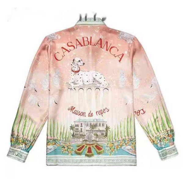 casablanca spotted dog pink silk long sleeve shirt couple shirt designer shirts, White;black
casablanca spotted dog pink silk long sleeve shirt couple shirt designer shirts, White;black