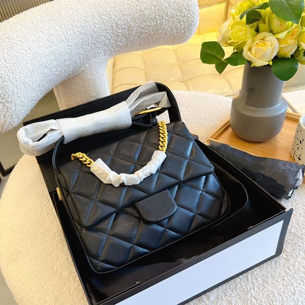 women's leather bag black shoulder chain bag 24cm retro designer bags the totes luxury crossbody classic quilt messenger wallet handbag
women's leather bag black shoulder chain bag 24cm retro designer bags the totes luxury crossbody classic quilt messenger wallet handbag