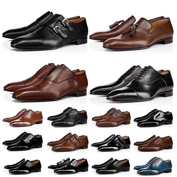 man dress shoes designers low flat rivets embroidery mens business luxurys patent suede stylist spikes genuine leather sneakers with box, Black
man dress shoes designers low flat rivets embroidery mens business luxurys patent suede stylist spikes genuine leather sneakers with box, Black