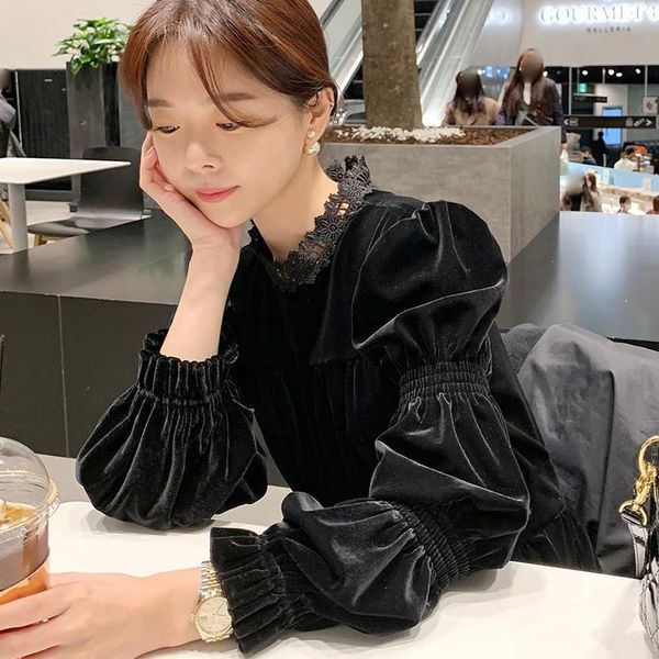 heavy industry lace crochet stitching women dress stand collar femme robe high waist flared sleeve velvet vestidos 210506, Black;gray
heavy industry lace crochet stitching women dress stand collar femme robe high waist flared sleeve velvet vestidos 210506, Black;gray
