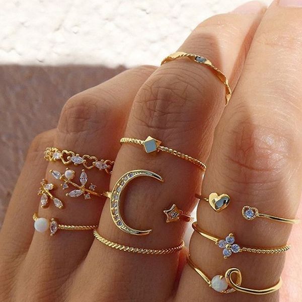 bohemian gold chain rings set for women fashion boho coin snake moon rings party 2022 trendy jewelry gift, Golden;silver
bohemian gold chain rings set for women fashion boho coin snake moon rings party 2022 trendy jewelry gift, Golden;silver