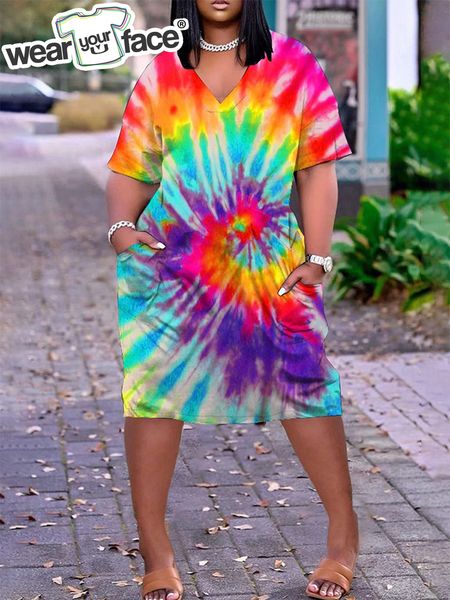 tie dye pattern xlong t shirt 3d all over printed summer streetwear home pajamas casual short sleeve women female clothing 220609, Black
tie dye pattern xlong t shirt 3d all over printed summer streetwear home pajamas casual short sleeve women female clothing 220609, Black