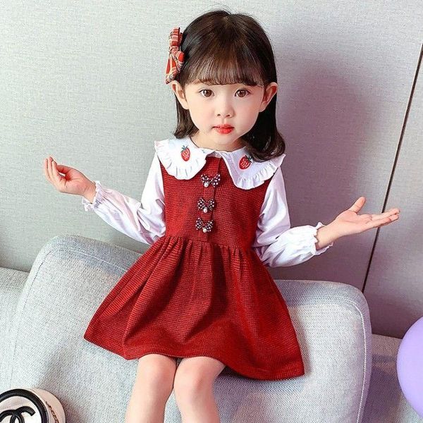 girl's dresses children's clothes girls spring and summer skirts princess western style baby trendy, Red;yellow
girl's dresses children's clothes girls spring and summer skirts princess western style baby trendy, Red;yellow